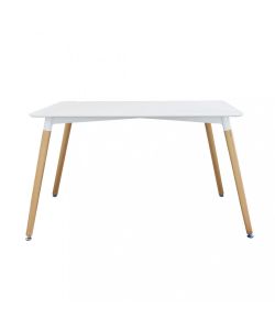 Cosma Tavolo da Giardino Lione Rettangolare Bianco 140x80 cm