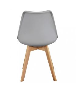 Cosma Sedia Marsiglia Grigia in Polipropilene e Legno 48x43x82 cm