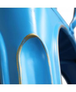 Cosma Sedia Lola Blu Antico in Metallo 35x45x85 cm Senza Braccioli