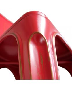 Cosma Sedia Lola Antico Metallo Rosso 35x45x85 cm Senza Braccioli