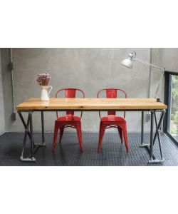 Cosma Sedia Lola Antico Metallo Rosso 35x45x85 cm Senza Braccioli