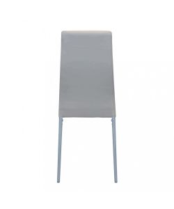 Cosma Sedia da Pranzo Ivy Grigia con Struttura in Metallo cm 53 x 46 x 97