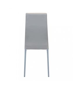 Cosma Sedia Ivy Tortora 53x46x97cm in Ecopelle - Struttura in Metallo