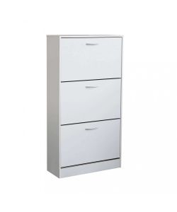Cosma Scarpiera Vicky Bianco 3 Ante in Legno 60x24x115 cm Salvaspazio