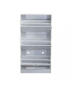 Cosma Scarpiera Vicky Bianco 3 Ante in Legno 60x24x115 cm Salvaspazio