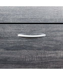 Cosma Scarpiera 2 Ante in Legno Grigio Scuro 60x24x80 cm Salvaspazio