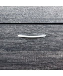 Cosma Scarpiera Vicky Grigio Scuro 3 Ante in Legno 60x24x115 cm