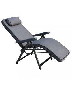 Cosma Poltrona Paradiso Automatica Grigia 155x60x60 cm Sdraio Giardino