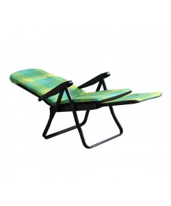 Cosma Sdraio Cipro Carrello Giallo Scozzese in Tessuto Multicolor 155x60cm