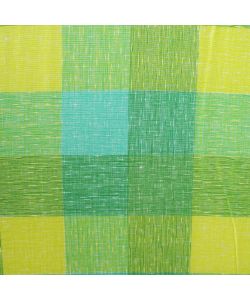 Cosma Sdraio Cipro Carrello Giallo Scozzese in Tessuto Multicolor 155x60cm