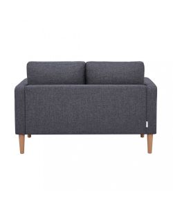 Cosma Divano 2 Posti Ramsey Grigio Scuro in Tessuto 137x73x82 cm