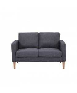 Cosma Divano 2 Posti Ramsey Grigio Scuro in Tessuto 137x73x82 cm