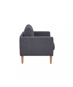 Cosma Divano 2 Posti Ramsey Grigio Scuro in Tessuto 137x73x82 cm