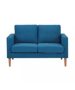 Cosma Divano 2 Posti Blu in Tessuto 137x73x82 cm con Gambe in Polipropilene