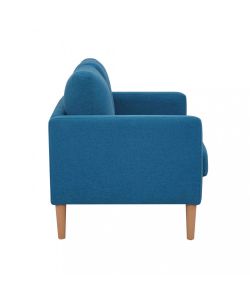 Cosma Divano 2 Posti Blu in Tessuto 137x73x82 cm con Gambe in Polipropilene