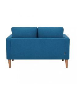 Cosma Divano 2 Posti Blu in Tessuto 137x73x82 cm con Gambe in Polipropilene
