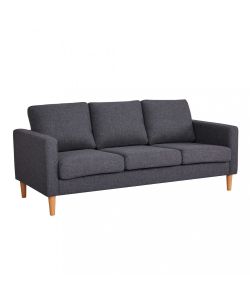 Cosma Divano 3 Posti in Tessuto Grigio Scuro 180x73x82 cm per Soggiorno