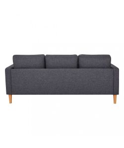 Cosma Divano 3 Posti in Tessuto Grigio Scuro 180x73x82 cm per Soggiorno