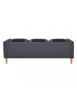 Cosma Divano 3 Posti in Tessuto Grigio Scuro 180x73x82 cm per Soggiorno