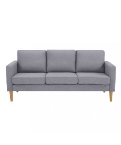 Cosma Divano 3 posti Ramsey in Tessuto Grigio Chiaro 180x73x82 cm