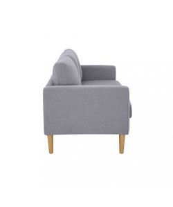 Cosma Divano 3 posti Ramsey in Tessuto Grigio Chiaro 180x73x82 cm