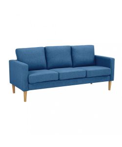 Cosma Divano 3 Posti Ramsey Blu in Tessuto 180x73x82 cm Moderno