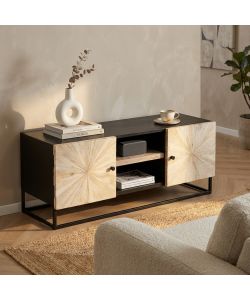 Cosma Porta TV Stanford - Mobile in legno di mango marrone 140x46x56 cm