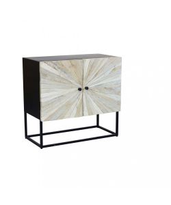 Cosma Mobile Soggiorno Basso 85x40x80 cm Marrone in Legno di Mango