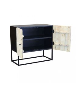 Cosma Mobile Soggiorno Basso 85x40x80 cm Marrone in Legno di Mango