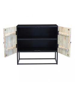 Cosma Mobile Soggiorno Basso 85x40x80 cm Marrone in Legno di Mango