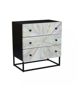 Cosma Mobile Kimball 3 cassetti legno mango 75x45xH81 cm marrone