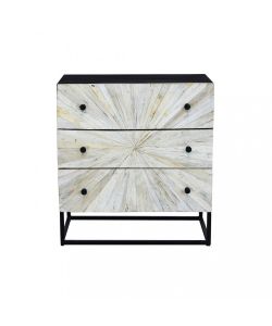Cosma Mobile Kimball 3 cassetti legno mango 75x45xH81 cm marrone