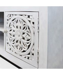 Cosma Porta TV Clifford in Metallo e Legno Marrone 130x40x55 cm