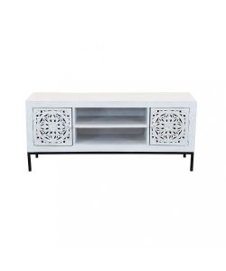 Cosma Porta TV Clifford in Metallo e Legno Marrone 130x40x55 cm
