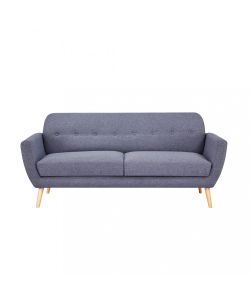 Cosma Divano 3 Posti Burton Grigio Scuro in Tessuto 193x79x86 cm