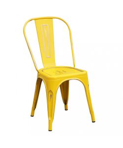 Cosma Sedia Modello Lola Giallo Antico in Metallo 35x45x85