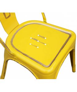 Cosma Sedia Modello Lola Giallo Antico in Metallo 35x45x85