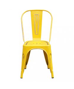 Cosma Sedia Modello Lola Giallo Antico in Metallo 35x45x85
