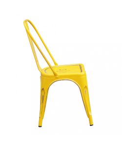 Cosma Sedia Modello Lola Giallo Antico in Metallo 35x45x85