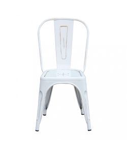 Cosma Sedia da Giardino Lola Bianco Antico in Metallo 35x45x85 cm