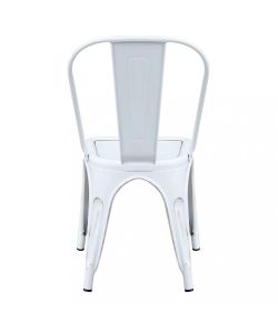 Cosma Sedia da Giardino Lola Bianco Antico in Metallo 35x45x85 cm