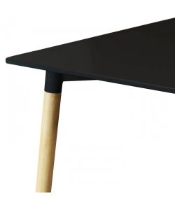 Cosma Tavolo da Giardino Lione 140x80 cm Nero Rettangolare Moderno