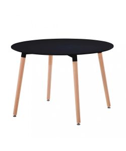 Cosma Tavolo da Giardino Rotondo diam. 120 cm Nero - Fisso in Acciaio