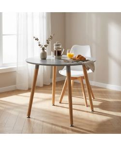 Cosma Tavolo da Giardino Lione Rotondo diam. 80cm Grigio Fisso Legno