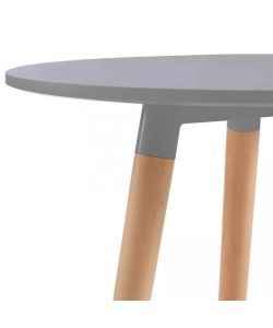 Cosma Tavolo da Giardino Lione Rotondo diam. 80cm Grigio Fisso Legno