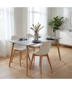 Cosma Tavolo da Giardino Rettangolare 120x80 cm Grigio Moderno