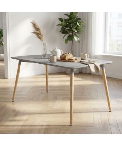 Cosma Tavolo da Giardino Rettangolare 120x80 cm Grigio Moderno