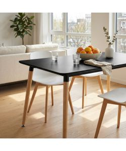 Cosma Tavolo da Giardino Lione 120x80 cm Nero Rettangolare Fisso