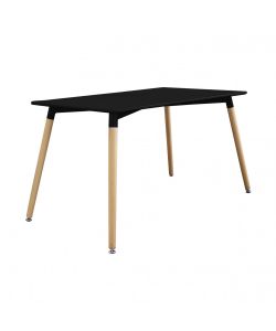 Cosma Tavolo da Giardino Lione 120x80 cm Nero Rettangolare Fisso