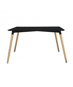 Cosma Tavolo da Giardino Lione 120x80 cm Nero Rettangolare Fisso
